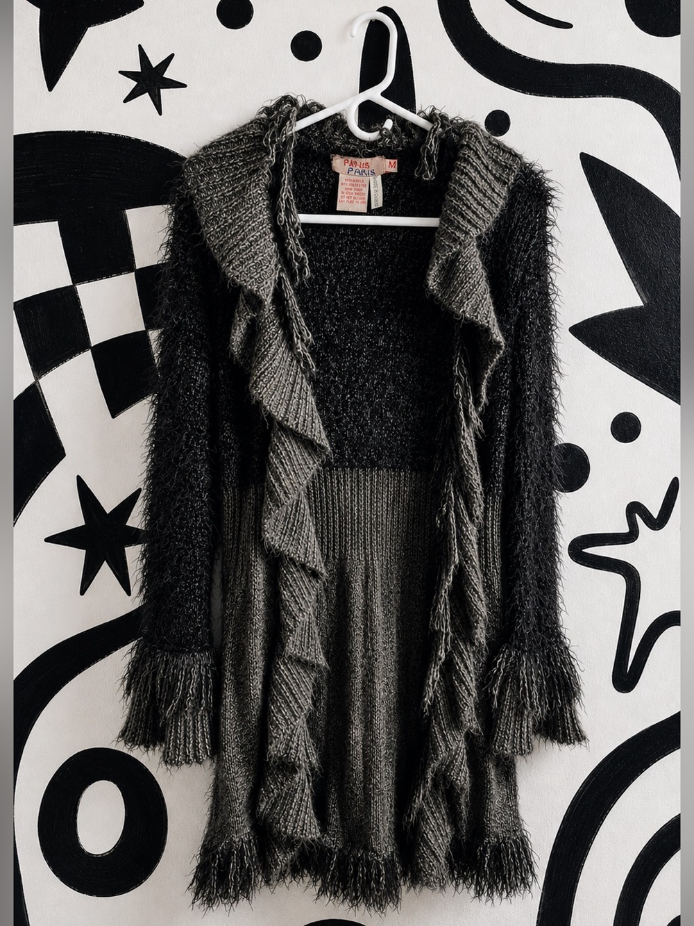 Paris Paris Vintage Penny Lane Shaggy Sweater, Size M 🖤